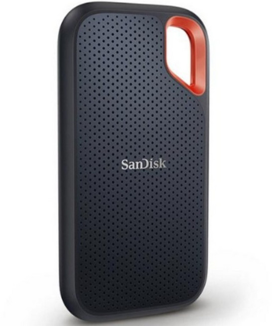 샌디스크 외장 SSD E61 익스트림 포터블 대용량 고성능 + 파우치 케이스, 블랙, 1TB