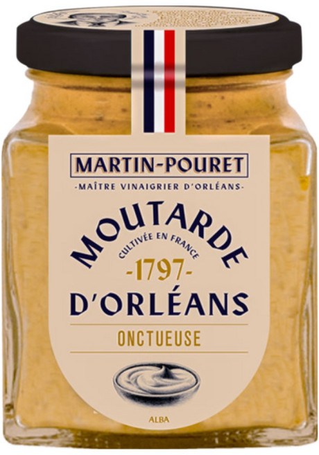 마틴푸레 오를레앙 크리미 머스타드 프랑스 홀그레인 겨자씨 겨자소스, 1개, 200g
