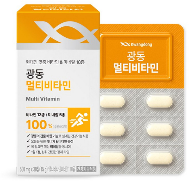 광동 멀티비타민, 1개, 30정