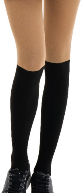 휴스토니 투톤 스타킹 골프 자외선 차단 여성 압박 레깅스