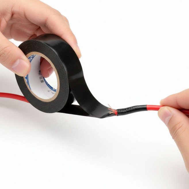 쥬커머스 PVC 방수 전기 절연 테이프 블랙 19mm x 10m, 5개