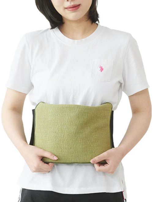 찜질백서 허리 배 벨트 찜질팩 카키, 1개