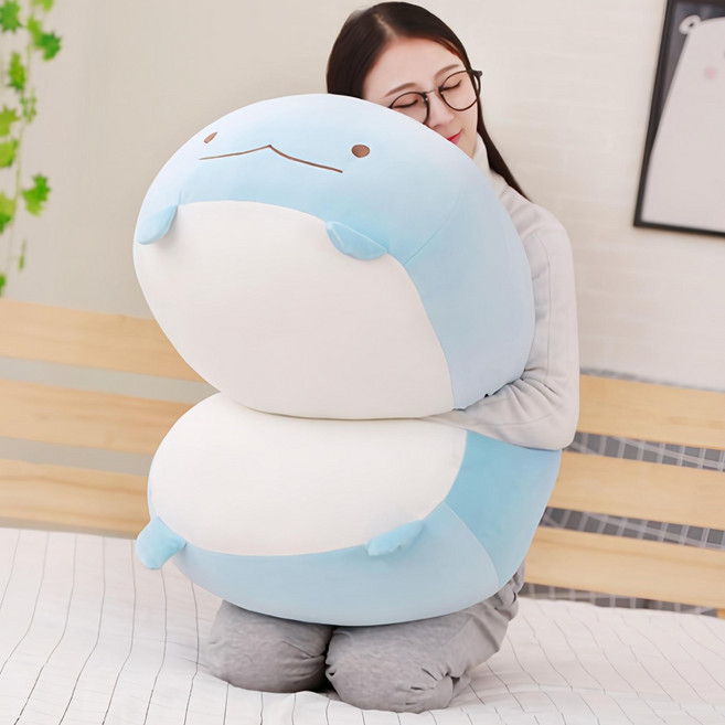당일발송 대형 파란뚱이 모찌 대형인형 애착 안고자는 인형 바디필로우, 90cm, 1개