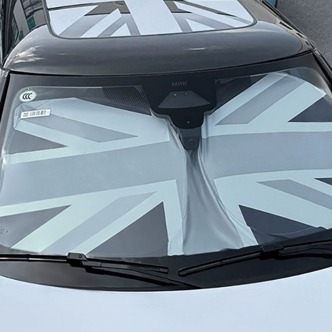 미니쿠퍼 전면 유리 햇빛가리개 선쉐이드 6가지 디자인 전차종 공용, 1개, 02 블랙잭