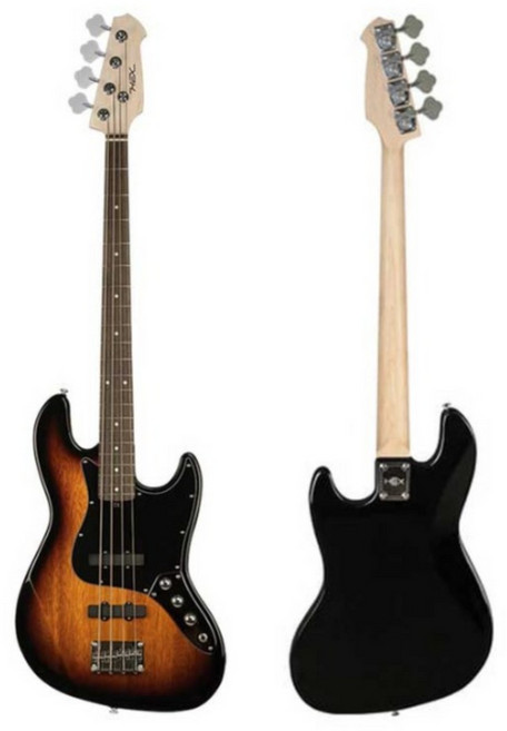 [HEX헥스] B100R SB (썬버스트) 베이스기타 유광피니시 입문BASS 기타 로즈우드지판, 1개