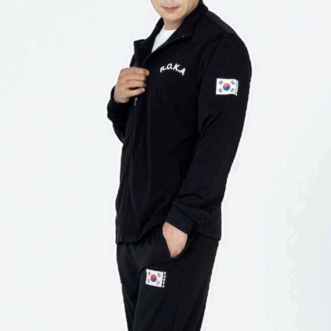 macci (마찌) 에어포뮬러 ROKA 코리아 아미 트레이닝 로카 집업 자켓 트레이닝 바지 상하의 세트 (정품)