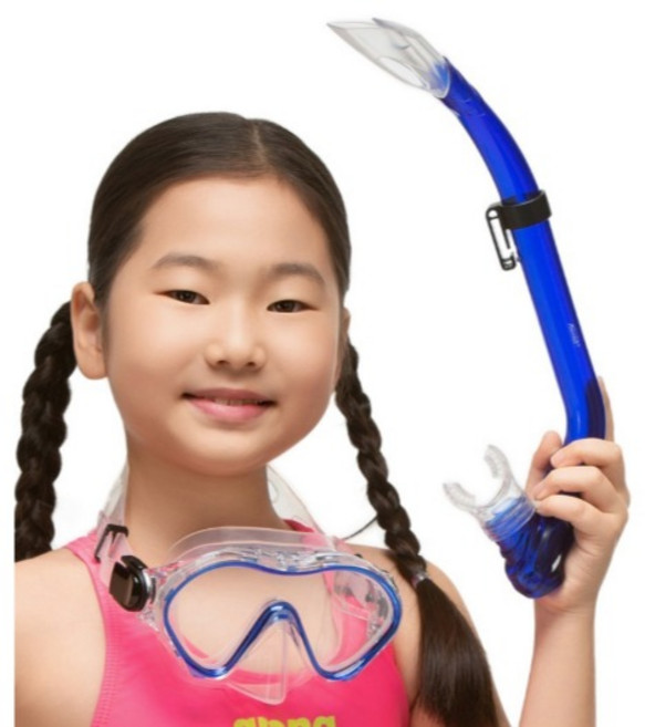 비앤드 아동용 실리콘 스노클링세트 BN-607, 블루