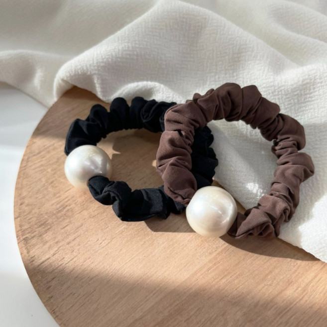 미다미 2종세트 진주 포인트 슬림 곱창밴드