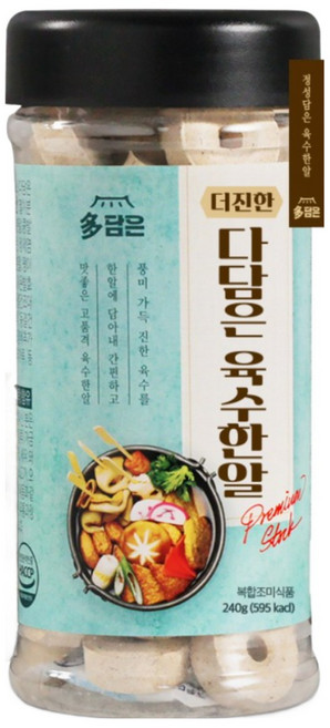 다담은 더진한 육수한알 멸치맛, 240g, 4개