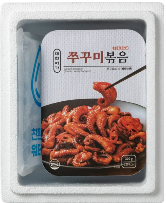대천어가 쭈꾸미볶음 매운맛, 1개, 500g