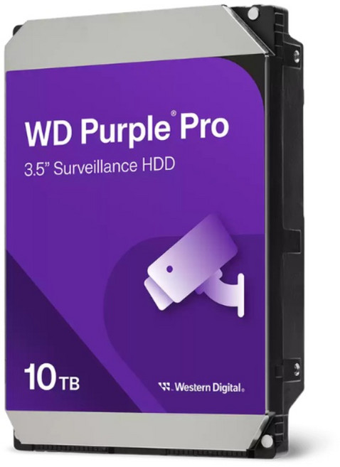 [공식판매점] WD 퍼플 CCTV전용 하드디스크, 10TB, WD퍼플 프로 10테라- WD102PURP