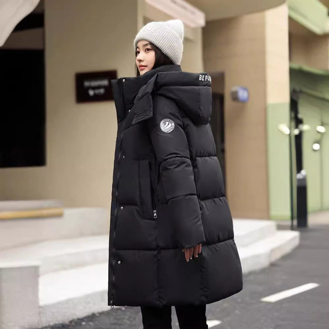 겨울 프리오더 여성 탈부착 후드 하프패딩 야외 패딩점퍼 패션 보온 아우터 빅사이즈 겨울 패딩외투 잠바 역시즌패딩 5컬러