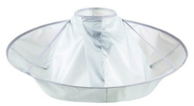 어반담 셀프 미용 커트 가운 머리카락 받침대 바닥오염 방지 케이프, 1개, 그레이