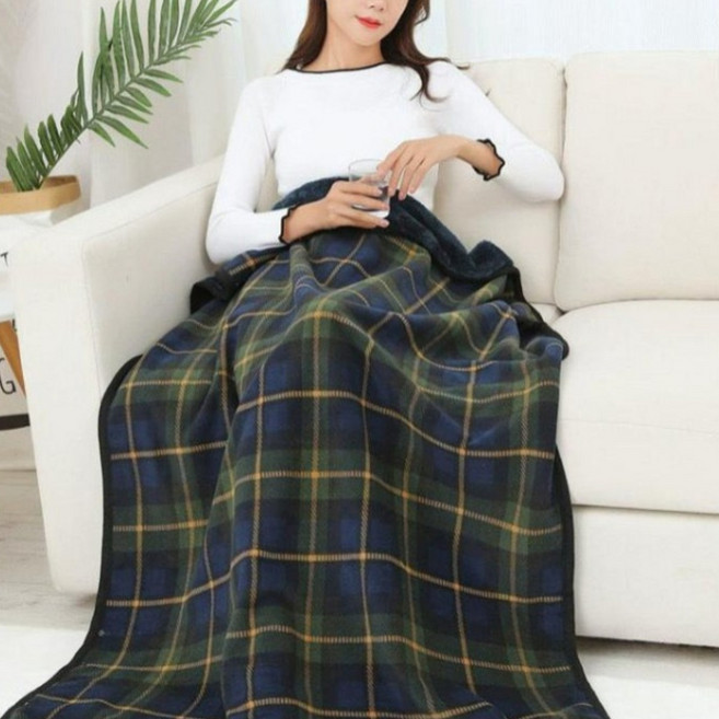 룩앳걸 대형사이즈 망토 어깨 무릎 치마 극세사 똑딱이 학생담요 100*140cm