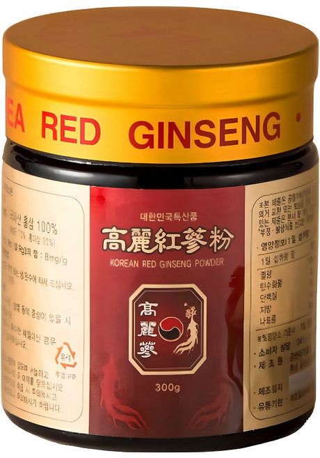금산이가 고려홍삼분말 300g 국내산 홍삼 100% 대용량 실속형 알뜰형 선물용, 1개
