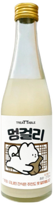 트릿테이블 멍걸리 270ml [강아지 전용 막걸리], 1개