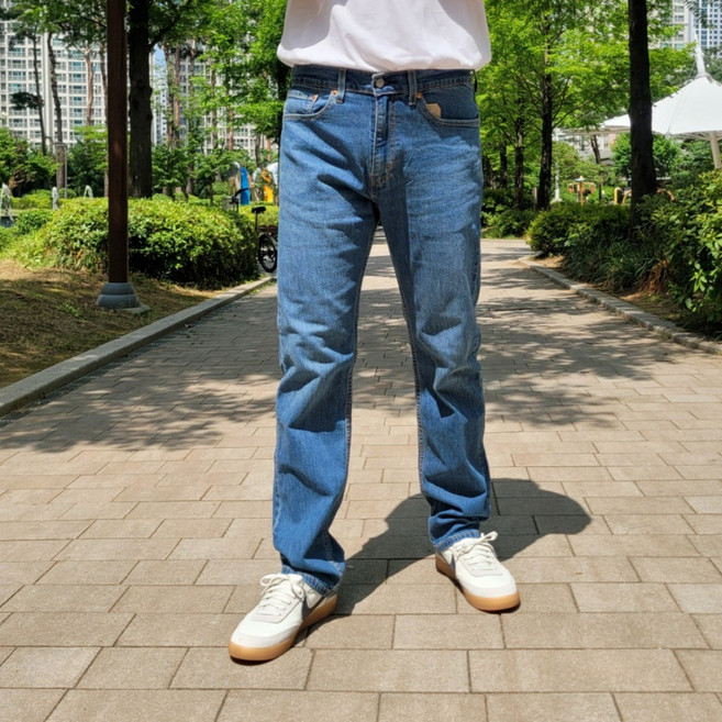 [백화점 정품] 리바이스 쿨진 남성 505 레귤러 스트레이트 핏 COOL 진 중청