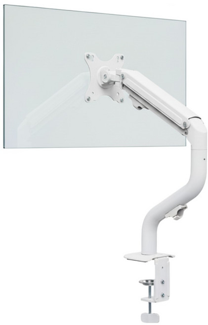 마운트뷰 싱글 모니터암 거치대 27인치 32인치, 1개, 화이트[EX362]