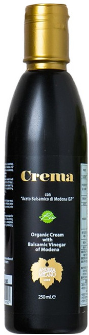 안드레아밀라노 유기농 모데나 발사믹 식초 500ml 발사믹소스 빌라비토리아, 1개, 안드레아밀라노 유기농 발사믹크림 250ml, 250ml