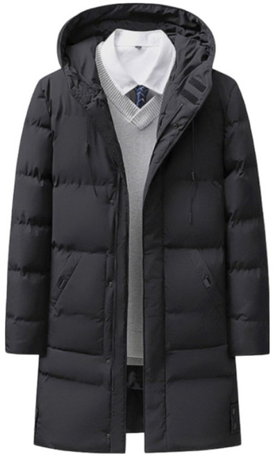남성 겨울 미디엄 패딩 코트 정장패딩 방한복