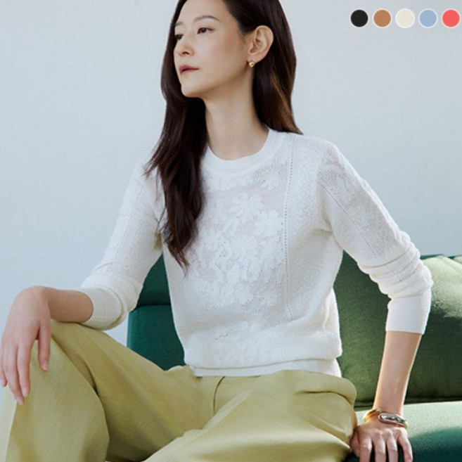 [LBL] 26SS 소모울100 클래식 자카드 니트