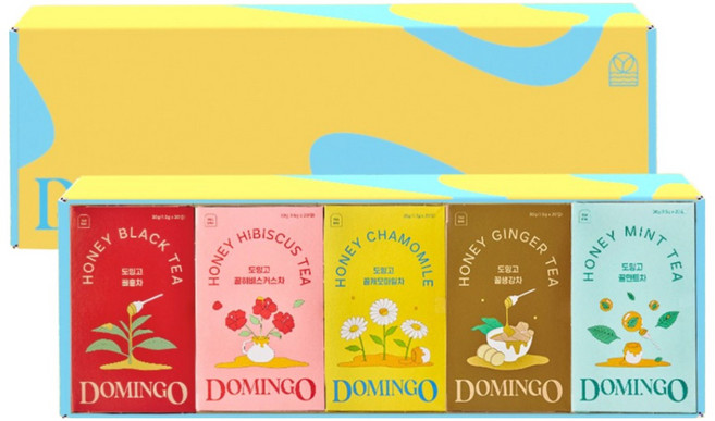 도밍고 러블리 패키지(20티백 5종), 5개