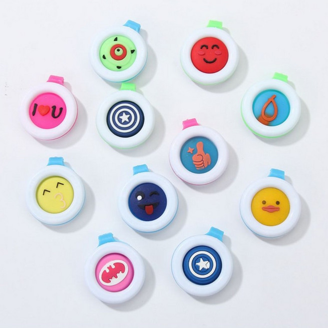 나나봉봉 고양이 강아지 진드기 모기 퇴치 클립, 2개, 5ml, 핫핑크엄지척