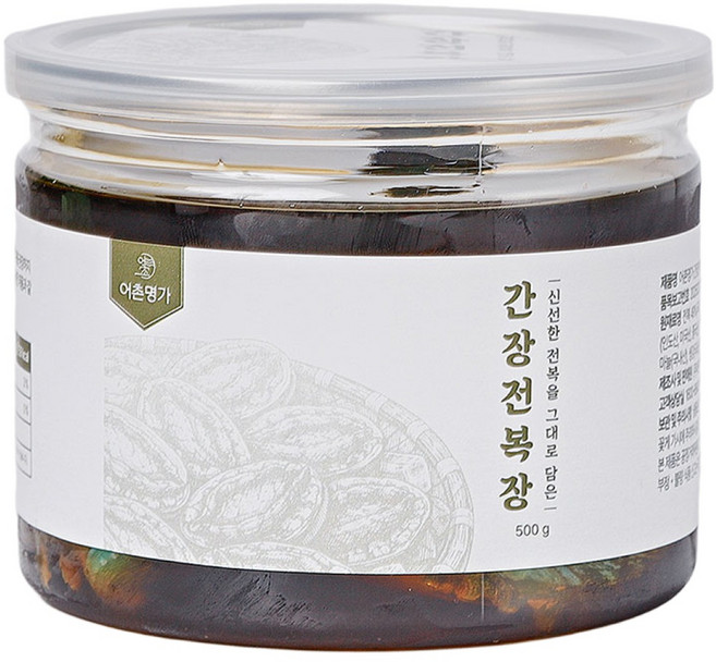 어촌명가 입맛 살아나는 수제 비법소스 완도 간장 전복장, 1개, 500g