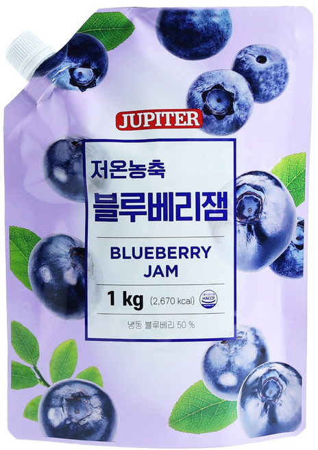 저온농축 블루베리잼, 1kg, 1개