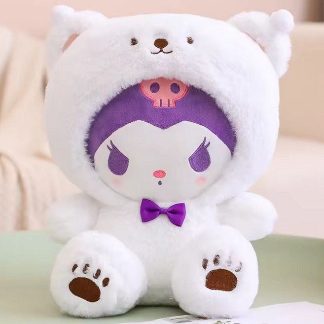 산리오 눈사람 탈을 쓴 인형, 1개, 쿠로미, 25cm