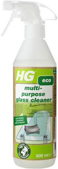 HG 얼룩없는 유리세정제 비건 유리창 청소세제 거울 창문 물때제거 얼룩제거, 1개, 500ml