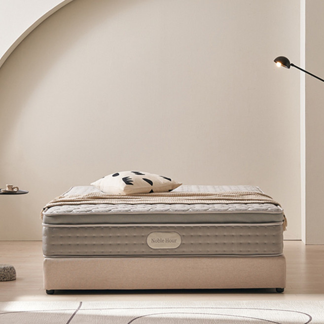 [베드리움] NEW 노블아워 유로탑 매트리스 (슈퍼싱글), 라이트그레이, 300mm