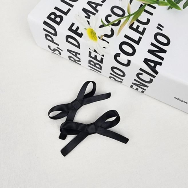 무이토린다 [1세트+1세트] 컬러 미니 리본 쁘띠 포인트 집게 헤어핀