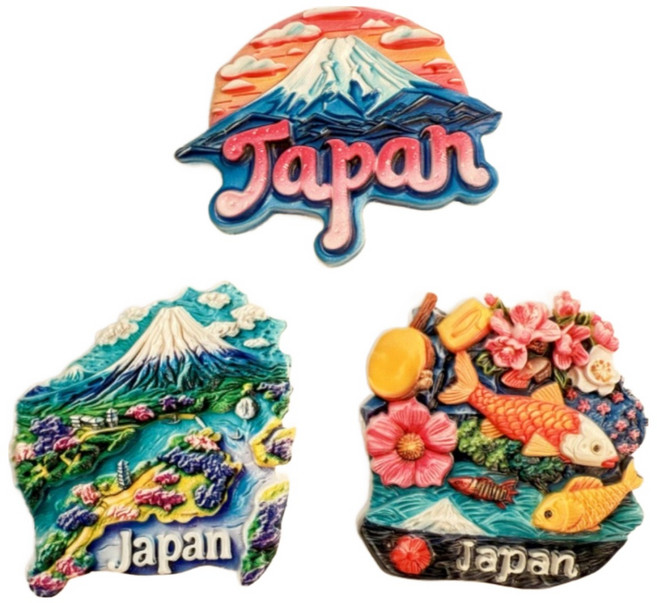 인테리어 세계 여행 컬렉션 기념품 냉장고 자석 일본, 후지산