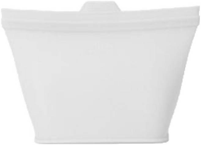 다다란 냉장 냉동 밀폐 실리콘 지퍼백 3종 세트, (화이트) 500ml+1000ml+1500ml, 1개
