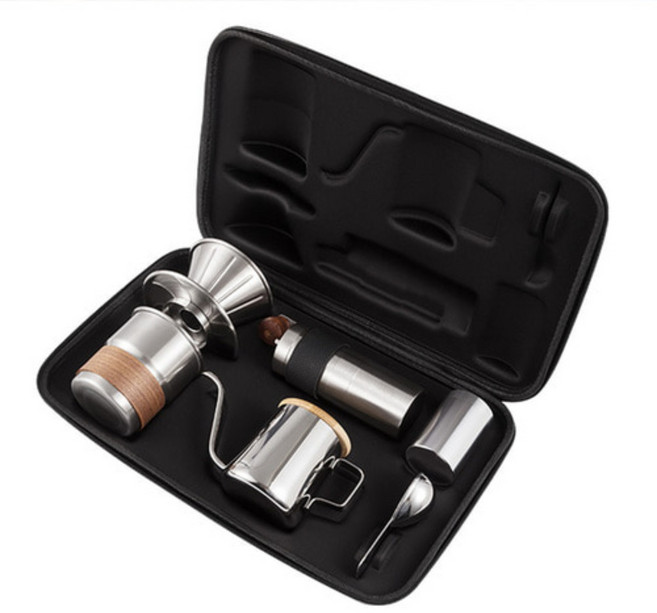 트레블빈 커피그라인더 수동 핸드밀 캠핑카페세트