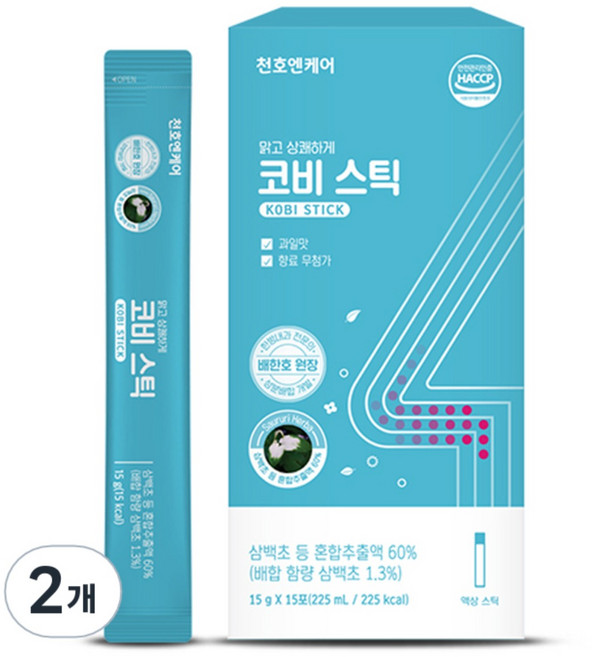 천호엔케어 코비 스틱 15p, 225ml, 2개