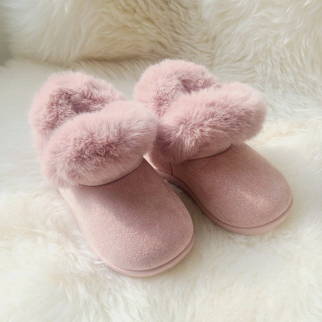 말랑이 스웨이드 털부츠 유아동 털단화