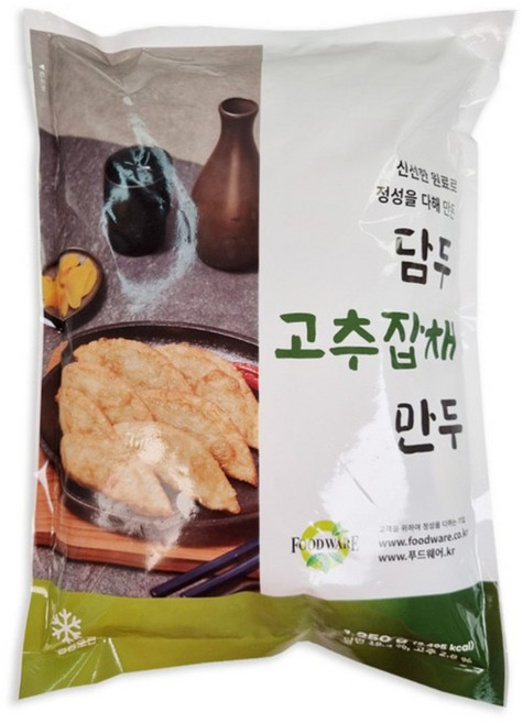 담두 냉동 고추잡채군만두, 1.25kg, 2개