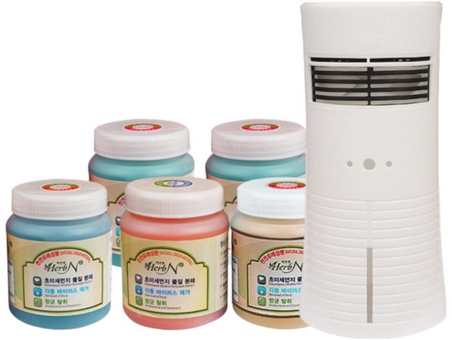 [실내방향제] 무소음 향분사기 HCAA 항균소취제 / 천연유래 식물추출물 / 당일발송, 무소음분사기1개+항균탈취제1개, 1개