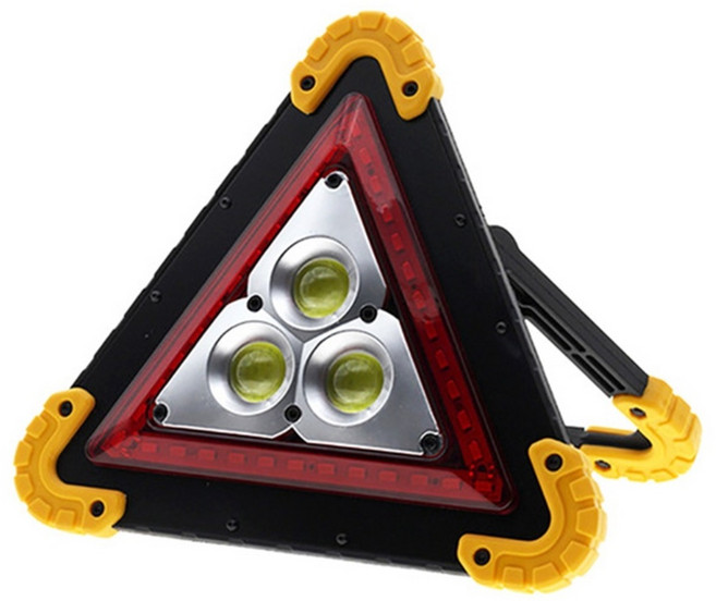 투미 차량용 LED 안전삼각대 사고표지판 자동차 비상 LED 삼각대 경고등 경광등 작업등, 1개