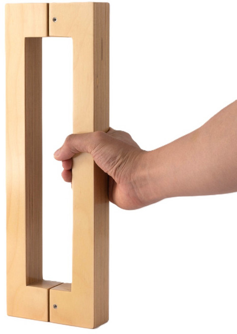 강화도어 손잡이 원목 자작나무 사각 340P 상가 출입문 유리문 철문 가마찌 상가 출입문, 1개