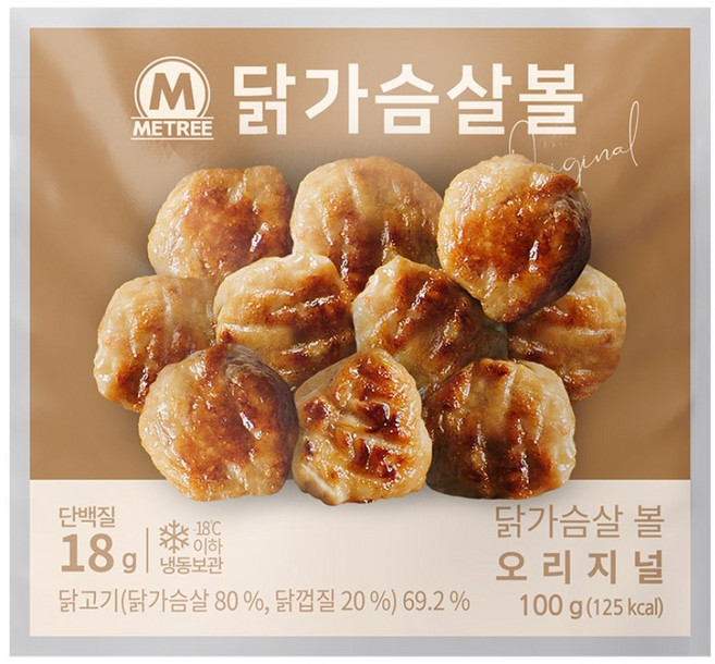 미트리 닭가슴살 볼 오리지널, 35개, 100g