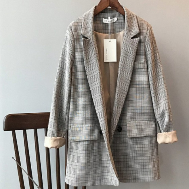 체크 재킷 마이 자켓 겨울 방풍 아우터 바람막플리스후드 다운 점퍼 코트 가을 하객룩