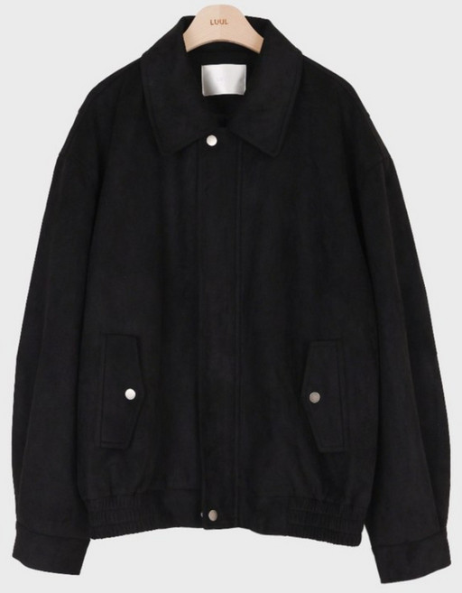 로뎀#[자체제작]베이드 단작 오버핏 레더 스웨이드 자켓