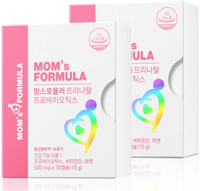 맘스포뮬러 프리나탈 프로바이오틱스 임산부 수유부 유산균, 2개, 30회분 - 쿠팡