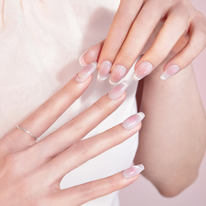 데싱디바 매직프레스 네일팁 세트, 치크 샤인, 4세트