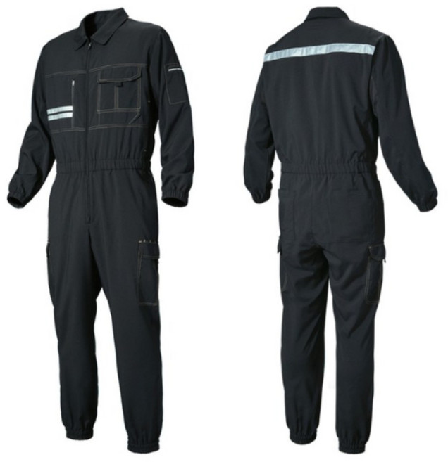 지벤 하계 일체형작업복 [ ZB-S2246 ] 스즈끼복 정비복 다양한포켓 반사띠적용, 1개, 브라운