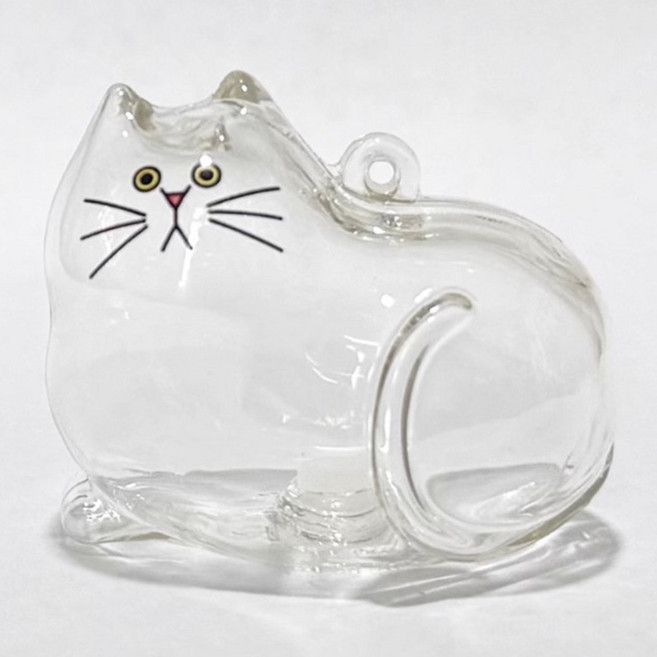 냥저씨 고양이 우리애기 털 추억보관 키링, 1개, 식빵투명냥