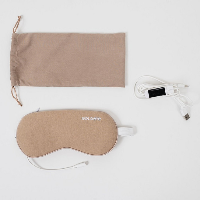 비타그램 골드아이 USB 핫스팀 온열안대, VG-1002, 골드아이베이지